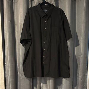 Men's Harbor Bay 4XL Black Button-Down Shirt